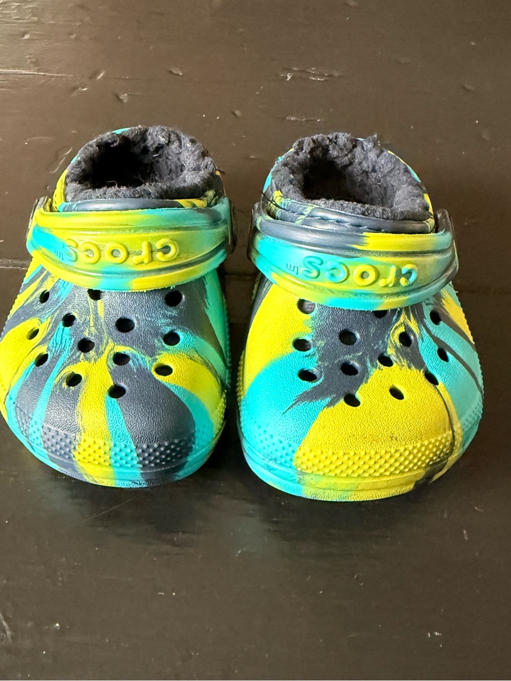 CROCS Kids Tie-Dye Lined Clogs